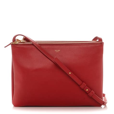 celine trio red bag